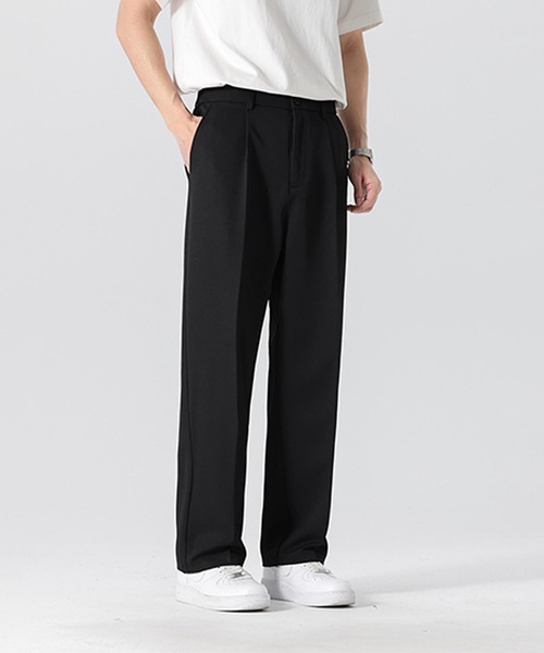 aimoha（アイモハ）の「ベーシックストレートパンツ（スラックス・メンズ・ライトベージュ/チョコ/ブラック/ダークグレー・LARGE/X-LARGE/MEDIUM）」の9枚目の写真