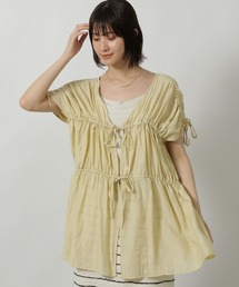 LAKOLE | シャーリングチュニックブラウス / 499167(シャツ/ブラウス)