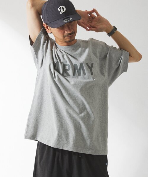 ARMY TWILL(アーミーツイル)の「ARMY TWILL / アーミーツイル 別注 プリントTシャツ(Tシャツ/カットソー・メンズ・ブラック系その他/グレー/ブラック/ホワイト×ホワイト/ホワイト/グリーン/ベージュ/オレンジ・MEDIUM/LARGE)」の11枚目の写真