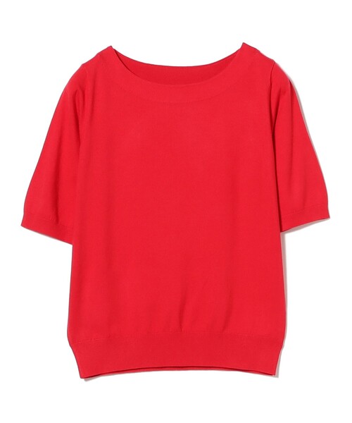 B:MING by BEAMS(ビーミングバイビームス)の「ハーフスリーブ ニット(ニット/セーター・レディース・ネイビー/レッド/ブルー/オフホワイト・ONE SIZE)」の8枚目の写真