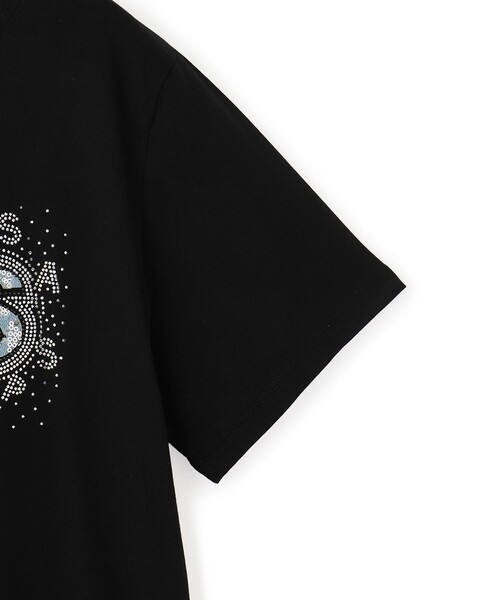 Jayro(ジャイロ)の「PARISスパンコールTシャツ(Tシャツ/カットソー・レディース・ブラック/ホワイト・FREE)」の6枚目の写真