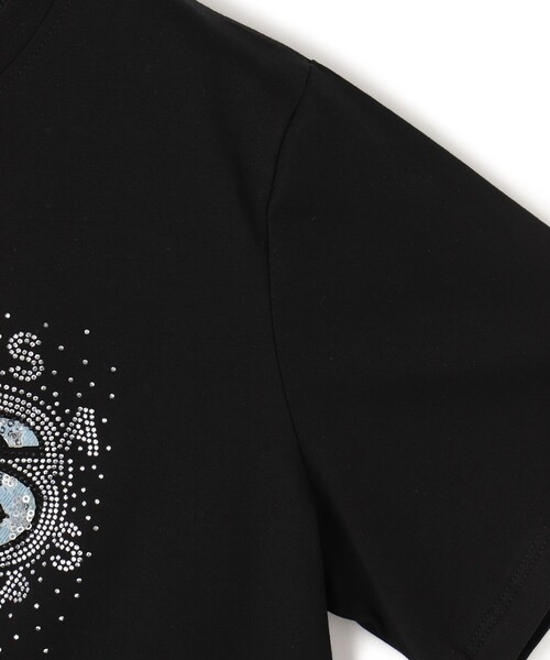 Jayro(ジャイロ)の「PARISスパンコールTシャツ(Tシャツ/カットソー・レディース・ブラック/ホワイト・FREE)」の7枚目の写真