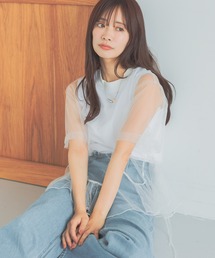 mysty woman | チュールレイヤードT 575219(Tシャツ/カットソー)