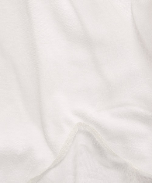 mysty woman（ミスティウーマン）の「チュールレイヤードT 575219（Tシャツ/カットソー・レディース・ブラック/オフホワイト/チャコールグレー・FREE）」の5枚目の写真