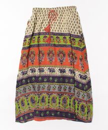 【チャイハネ】エスニックプリント ナリアロングスカート