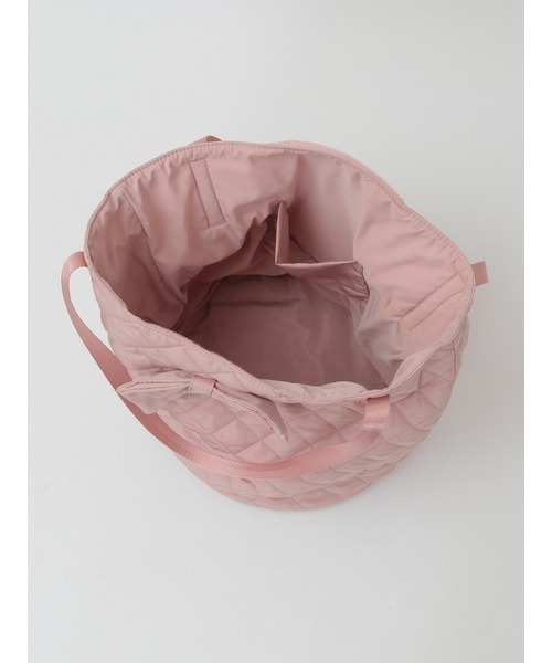 リボンモチーフ付きキルティングバッグ（トートバッグ）｜PINK HOUSE