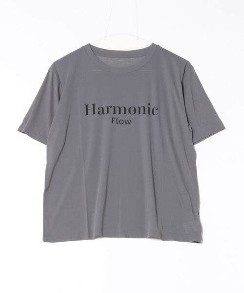 tシャツ 「接触冷感」シアーロゴTシャツ「Harmonic Flow」 レディース 接触冷感】シアーロゴTシャツ【Harmonic Flow】（Tシャツ