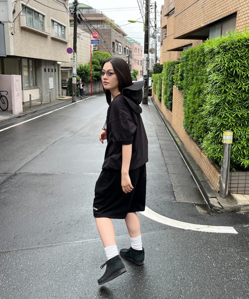 BROKEN BASE(ブロークンベース)の「ステッチロゴスウェットshorts setup(その他パンツ・メンズ・オフホワイト/ブラック系/ネイビー・MEDIUM/LARGE)」の4枚目の写真