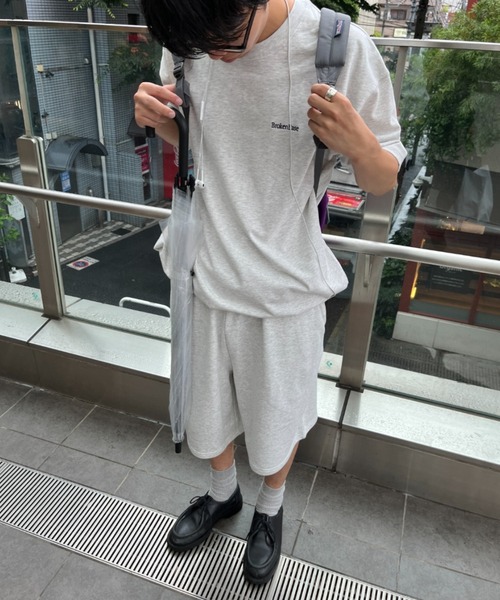 BROKEN BASE(ブロークンベース)の「ステッチロゴスウェットshorts setup(その他パンツ・メンズ・オフホワイト/ブラック系/ネイビー・MEDIUM/LARGE)」の13枚目の写真