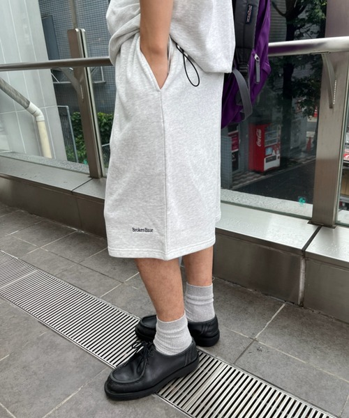 BROKEN BASE(ブロークンベース)の「ステッチロゴスウェットshorts setup(その他パンツ・メンズ・オフホワイト/ブラック系/ネイビー・MEDIUM/LARGE)」の15枚目の写真
