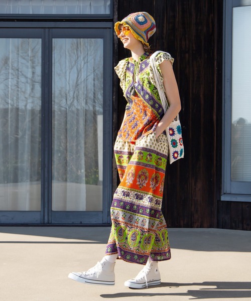 チャイハネ(チャイハネ)の「【チャイハネ】スクロクロッシェハット(ハット・レディース・イエロー・FREE)」の7枚目の写真