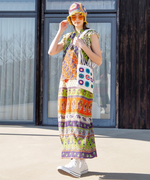 チャイハネ(チャイハネ)の「【チャイハネ】スクロクロッシェハット(ハット・レディース・イエロー・FREE)」の6枚目の写真