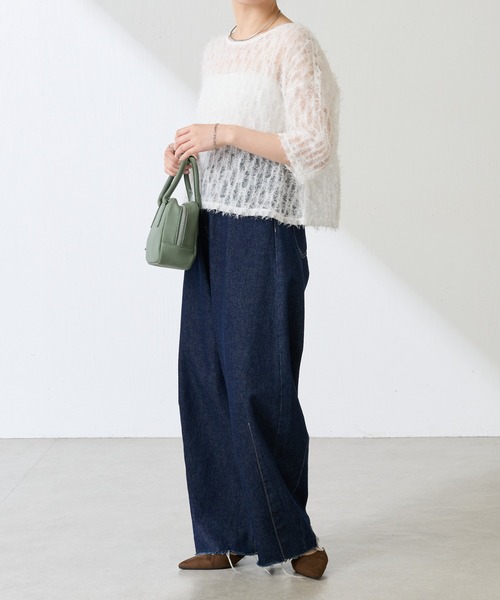 PAPILLONNER(パピヨネ)の「【OT】キューブバッグ(ショルダーバッグ・レディース・ダークブラウン/グリーン・FREE)」の3枚目の写真