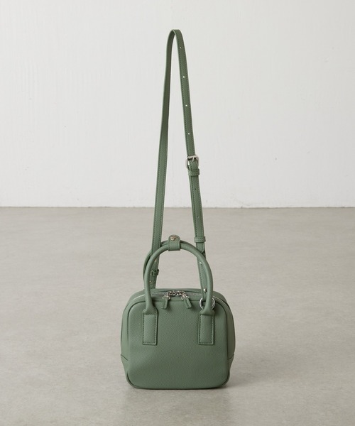 PAPILLONNER(パピヨネ)の「【OT】キューブバッグ(ショルダーバッグ・レディース・ダークブラウン/グリーン・FREE)」の14枚目の写真