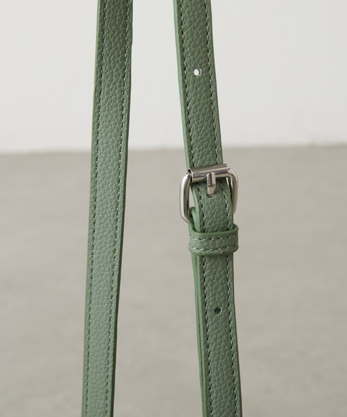 PAPILLONNER(パピヨネ)の「【OT】キューブバッグ(ショルダーバッグ・レディース・ダークブラウン/グリーン・FREE)」の17枚目の写真