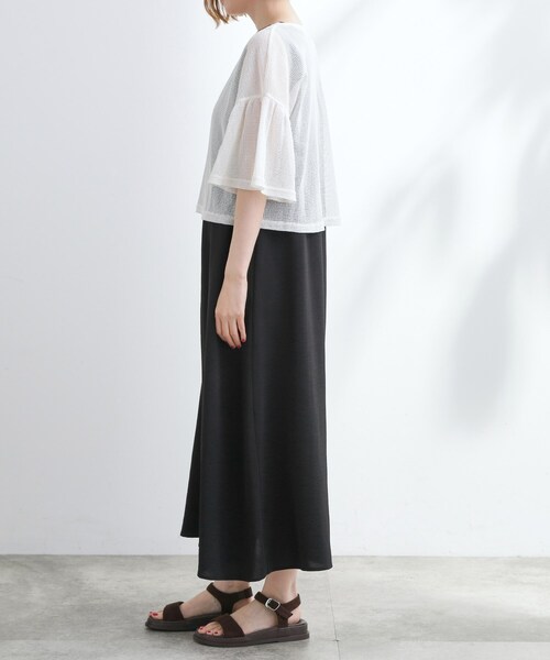 grove(グローブ)の「着回し◎夏に嬉しいSET メッシュブラウス×フレアワンピース(ワンピース・レディース・ホワイト系7/ブラック系4・02/05/04/03/01)」の18枚目の写真