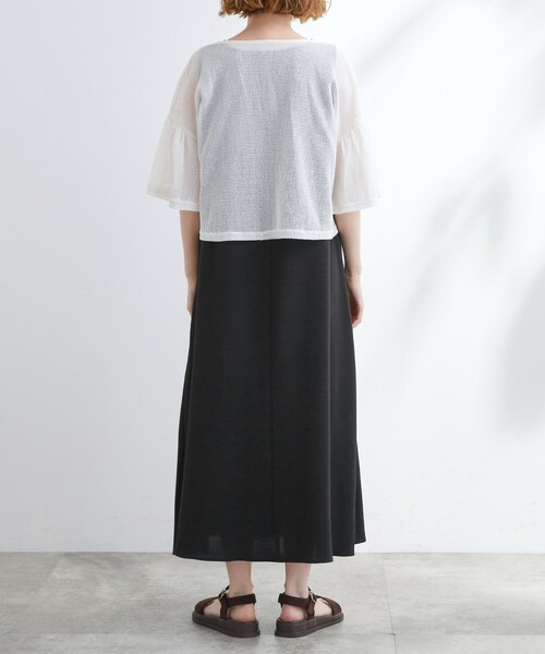 grove(グローブ)の「着回し◎夏に嬉しいSET メッシュブラウス×フレアワンピース(ワンピース・レディース・ホワイト系7/ブラック系4・02/05/04/03/01)」の19枚目の写真