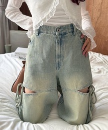 レディースのデニムパンツ（リボン）ファッション通販 - ZOZOTOWN