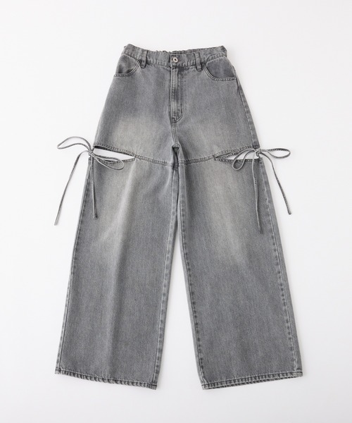 カットアウトリボンデニムパンツ　small カットアウトリボンデニムパンツ（デニムパンツ）｜RESEXXY