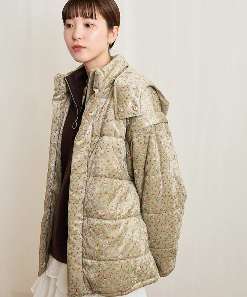 fig London アウター 花柄 小花柄 コート fig London（フィグロンドン