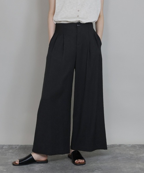 イーストボーイ麻混ワイドパンツ15号 43cf019-32443-01b.jpg