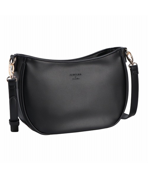 Jewelna Rose（ジュエルナローズ）の「JEWELNA by Jewelna Rose ムーンショルダーバッグ 16282（ショルダーバッグ・レディース・ブラック/グレイッシュベージュ/ダークグレー・FREE）」の2枚目の写真