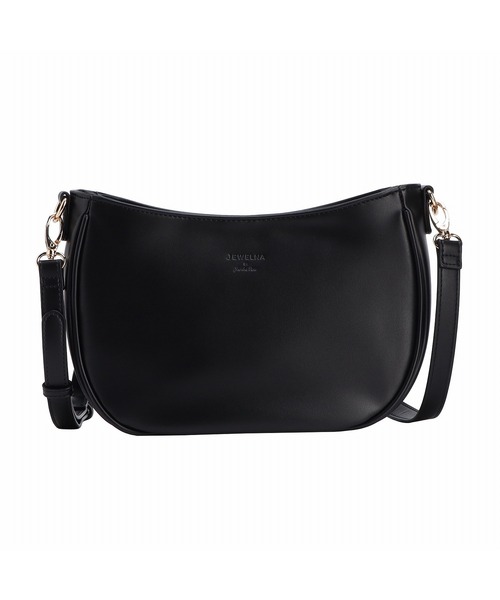 Jewelna Rose（ジュエルナローズ）の「JEWELNA by Jewelna Rose ムーンショルダーバッグ 16282（ショルダーバッグ・レディース・ブラック/グレイッシュベージュ/ダークグレー・FREE）」の4枚目の写真