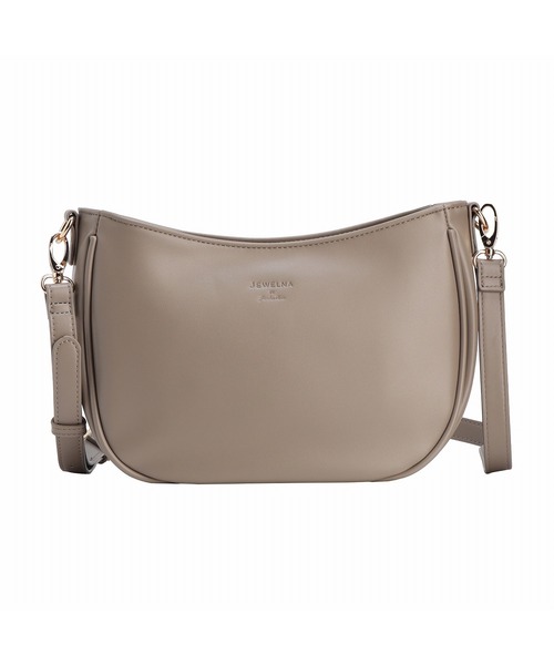 Jewelna Rose（ジュエルナローズ）の「JEWELNA by Jewelna Rose ムーンショルダーバッグ 16282（ショルダーバッグ・レディース・ブラック/グレイッシュベージュ/ダークグレー・FREE）」の5枚目の写真