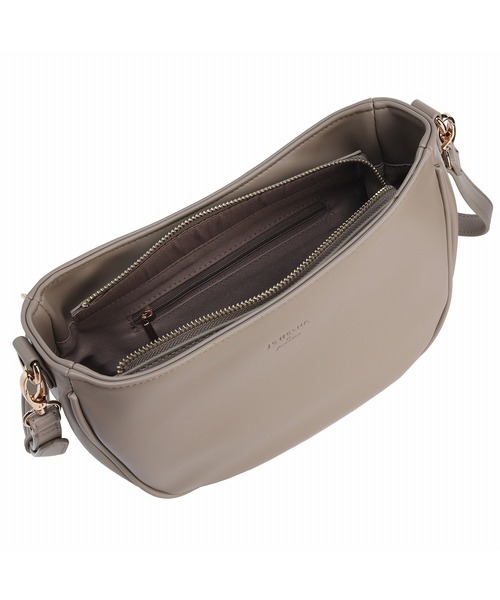 Jewelna Rose（ジュエルナローズ）の「JEWELNA by Jewelna Rose ムーンショルダーバッグ 16282（ショルダーバッグ・レディース・ブラック/グレイッシュベージュ/ダークグレー・FREE）」の9枚目の写真