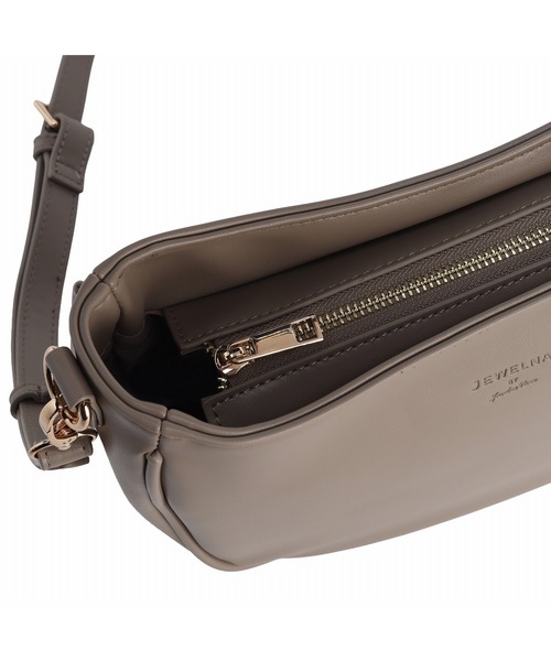 Jewelna Rose（ジュエルナローズ）の「JEWELNA by Jewelna Rose ムーンショルダーバッグ 16282（ショルダーバッグ・レディース・ブラック/グレイッシュベージュ/ダークグレー・FREE）」の13枚目の写真