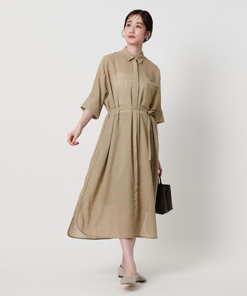 ユナイテッドアローズ　シャツワンピース セール】Spiree asami ロングシャツワンピース - 防シワ