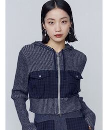 galliano グレー チェック柄 パーカー AD70)CM EXPO SUREチェック柄パーカー グレー - DR.JAK