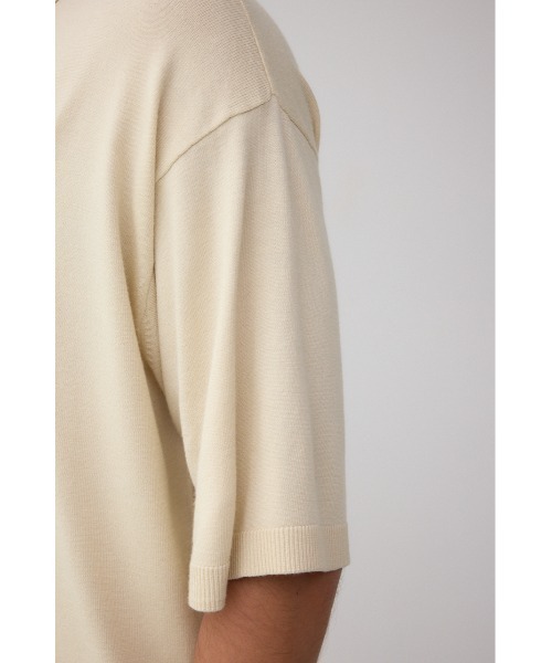 AZUL by moussy(アズールバイマウジー)の「C/Tワンポイントニットポロシャツ(ポロシャツ・メンズ・ブラック/ライトベージュ/ダークグリーン/ブラウン・MEDIUM/LARGE)」の18枚目の写真