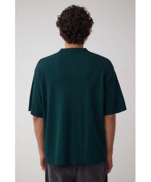 AZUL by moussy(アズールバイマウジー)の「C/Tワンポイントニットポロシャツ(ポロシャツ・メンズ・ブラック/ライトベージュ/ダークグリーン/ブラウン・MEDIUM/LARGE)」の11枚目の写真
