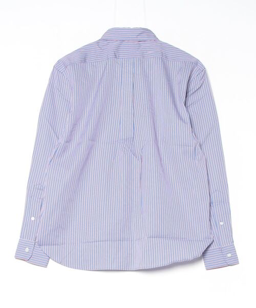 ☆ラルフローレ ☆シングル　フィッテドシーツ　薄グレーとアイボリーのストライプ2 クロップド ボクシー フィット ストライプド コットン シャツ