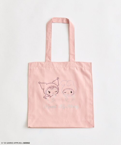 sanrio（サンリオ）の「メロクロキラキラトートバッグ（トートバッグ・レディース・オフホワイト/ラベンダー/ピンク・FREE）」の3枚目の写真