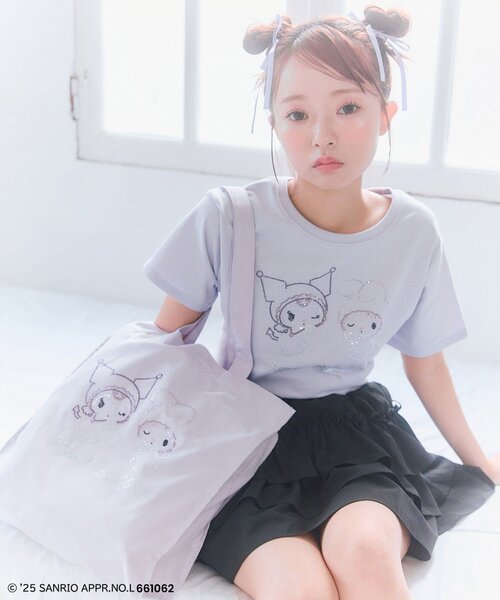 sanrio（サンリオ）の「メロクロキラキラトートバッグ（トートバッグ・レディース・オフホワイト/ラベンダー/ピンク・FREE）」の14枚目の写真