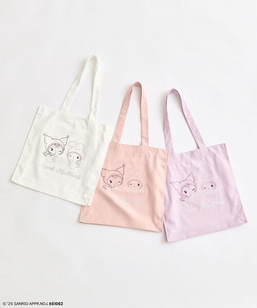 sanrio（サンリオ）の「メロクロキラキラトートバッグ（トートバッグ・レディース・オフホワイト/ラベンダー/ピンク・FREE）」の20枚目の写真