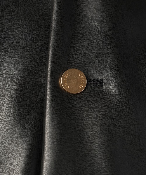 CULLNI（クルニ）の「Faux Leather Tailored Short Coat（ブルゾン・メンズ・ブラック・1/2/0）」の6枚目の写真