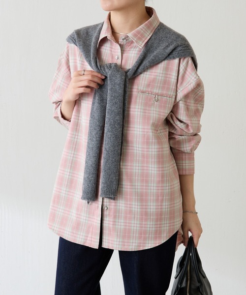 PAPILLONNER（パピヨネ）の「アレンジニットストール（ストール/ショール・レディース・ブルー/グレー・FREE）」の14枚目の写真