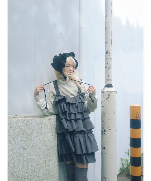 お花のニットヘッドドレス（カチューシャ）｜merry jenny（メリー