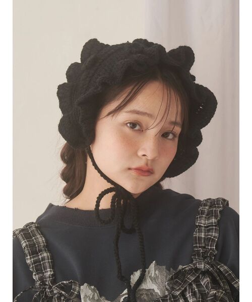 お花のニットヘッドドレス（カチューシャ）｜merry jenny（メリー