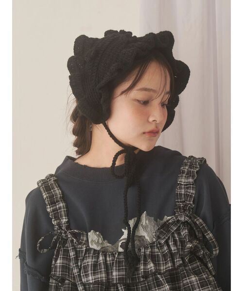 お花のニットヘッドドレス（カチューシャ）｜merry jenny（メリー