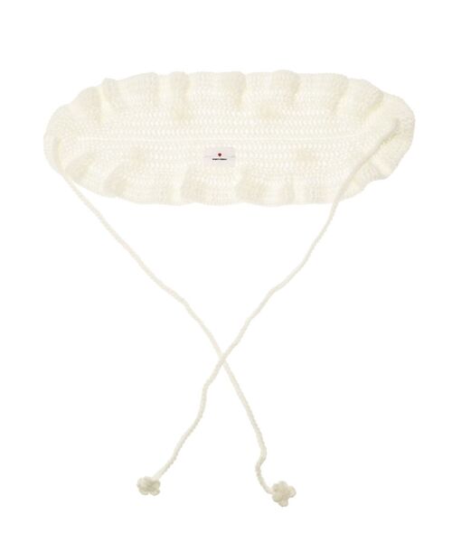 merry jenny(メリージェニー)の「お花のニットヘッドドレス(カチューシャ・レディース・ブラック/アイボリー/レッド/オフホワイト・FREE)」の12枚目の写真