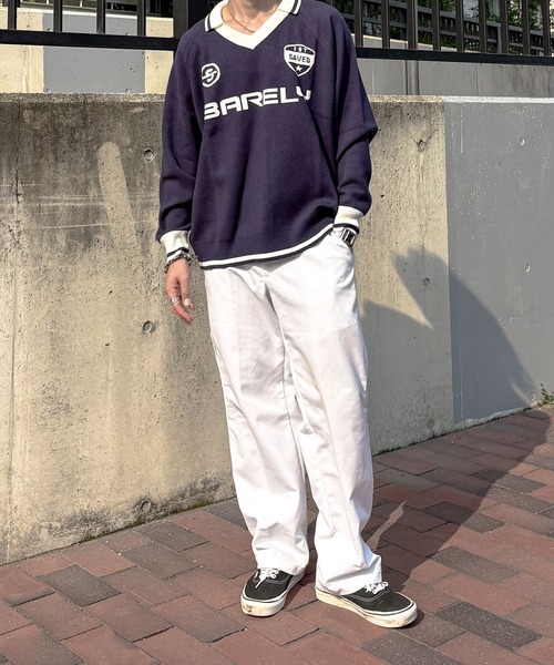 Bling Leads(ブリングリーズ)の「【Bl】【Bling leads】JQDゲームニットスキッパー(Tシャツ/カットソー・メンズ・ブラック/ホワイト/レッド/ネイビー・MEDIUM/LARGE)」の6枚目の写真