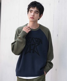 WEGO | WEGO/【25年秋冬新作】ジャガードグラフィックプルオーバー(ニット/セーター)