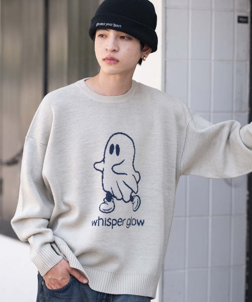 セール】WEGO/【25年秋冬新作】ジャガードグラフィックプルオーバー