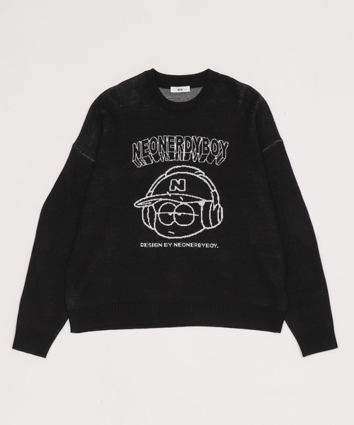 WEGO(ウィゴー)の「WEGO/ジャガードグラフィックプルオーバー(ニット/セーター・メンズ・チャコール/イエロー/その他3/その他2/その他1/グレー/オフホワイト/ダークグリーン/ホワイト系その他/ワイン/その他8/その他6/その他4/その他7/その他9/その他5・SMALL/LARGE/MEDIUM)」の22枚目の写真