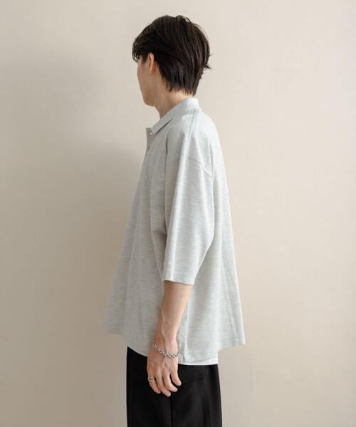 SENSE OF PLACE by URBAN RESEARCH(センスオブプレイスバイアーバンリサーチ)の「スラブカノコエクストラルーズポロシャツ(ポロシャツ・メンズ・ブラック/オートミール/ブラウン・MEDIUM/LARGE)」の20枚目の写真