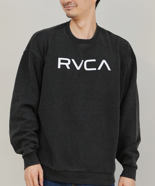 RVCA(ルーカ)の「RVCA/ルーカ BIG RVCA FADE CR スウェット BF042-002(スウェット・メンズ・スミクロ/ブラック×ホワイト/ホワイト×ブラック・M/S/L)」の3枚目の写真